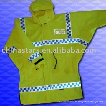 Chaqueta de seguridad reflectante 100% poliéster de alta visibilidad